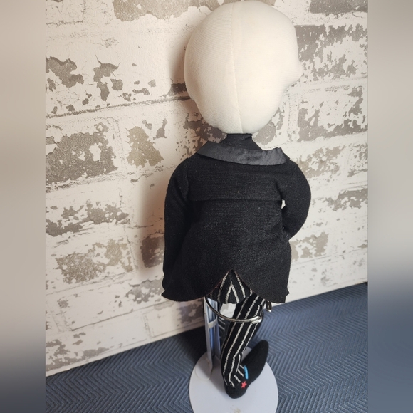 Day Of The Dead Skeleton Doll Striped Pants Shelf Sitter Halloween Holiday Home - Picture 15 of 16